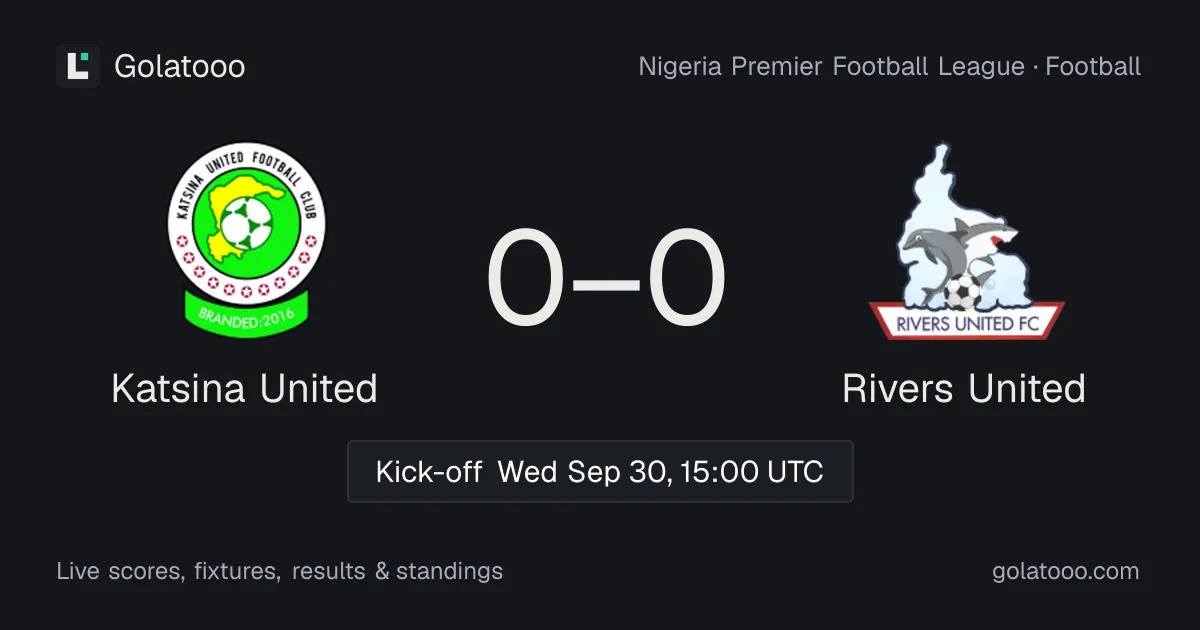 Katsina United host Rivers United in Nigeria Premier Football League clash