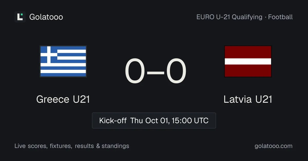 Greece U21 ضد منتخب لاتفيا لكرة القدم: المعاينة والأداء الأخير والمواجهات السابقة وأين تشاهد المباراة