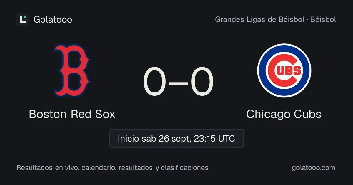 Boston Red Sox y Chicago Cubs se enfrentan en Fenway Park en un duelo clave