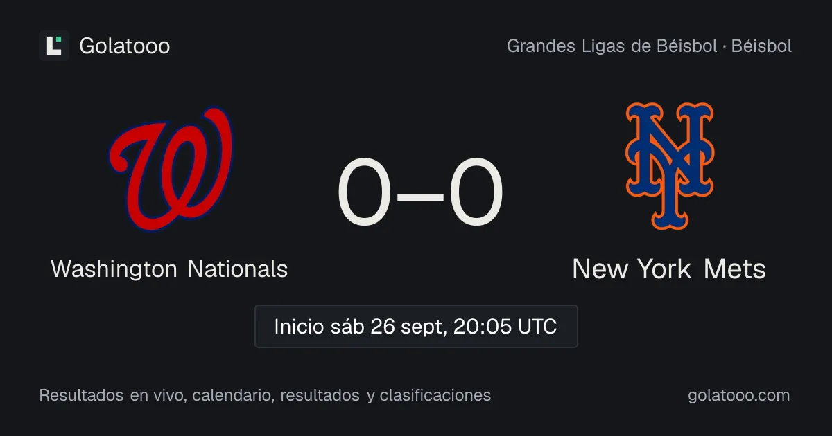 Washington Nationals y New York Mets se enfrentan en Nationals Park