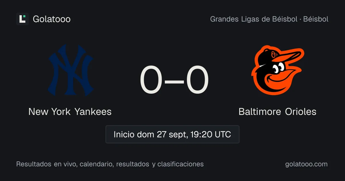 New York Yankees y Baltimore Orioles se enfrentan en un duelo clave en el Bronx