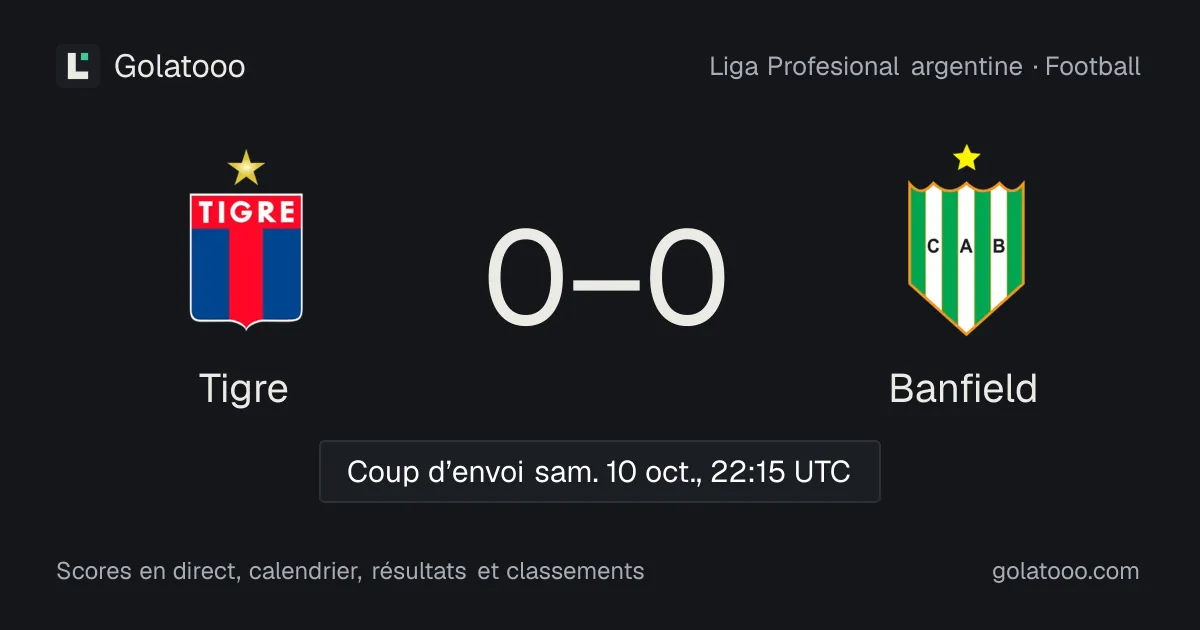 Tigre - Banfield : avant-match, forme, historique et où regarder la rencontre