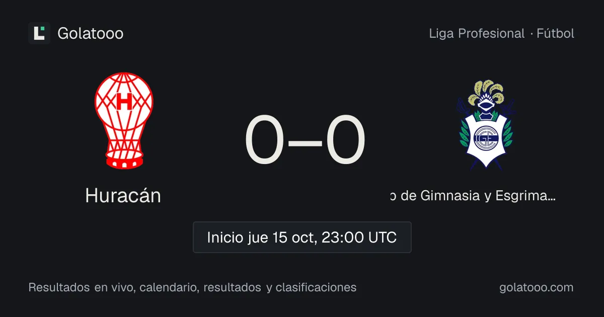 Huracán vs Club de Gimnasia y Esgrima La Plata: previa, forma, historial y dónde ver el partido