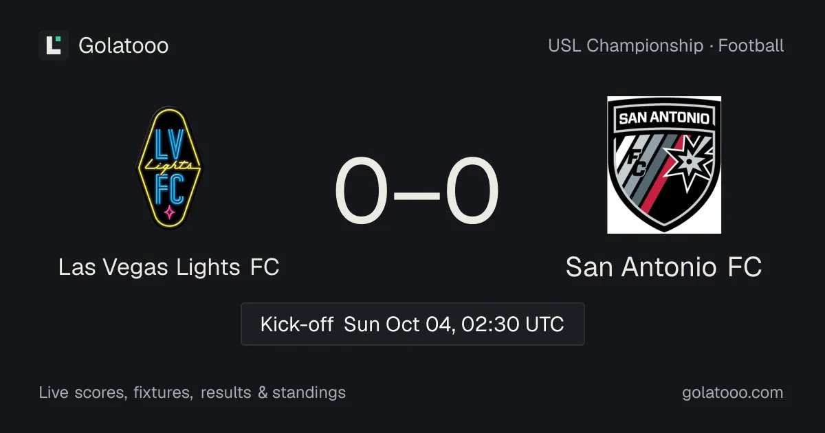 Las Vegas Lights FC vs San Antonio FC: preview, form, head-to-head and how to watch