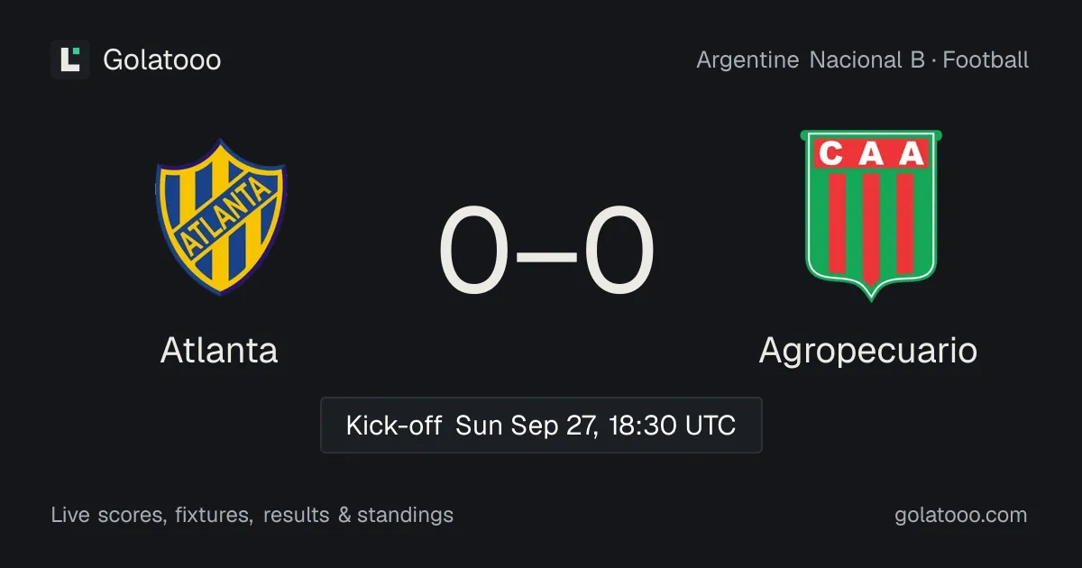 Atlanta vs Agropecuario: preview, form, head-to-head and how to watch