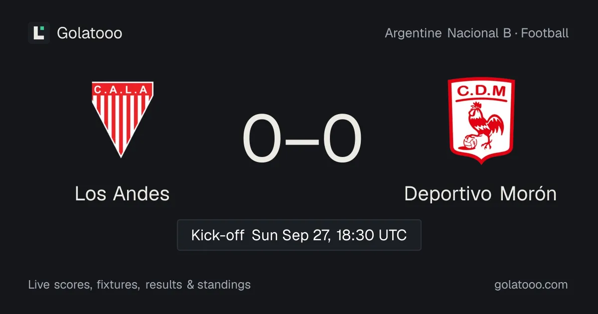 Los Andes ضد ديبورتيفو مورون: المعاينة والأداء الأخير والمواجهات السابقة وأين تشاهد المباراة