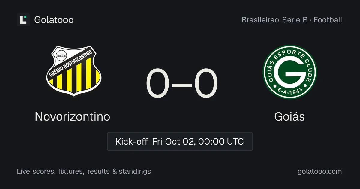 Novorizontino vs Goiás: preview, form, head-to-head and how to watch