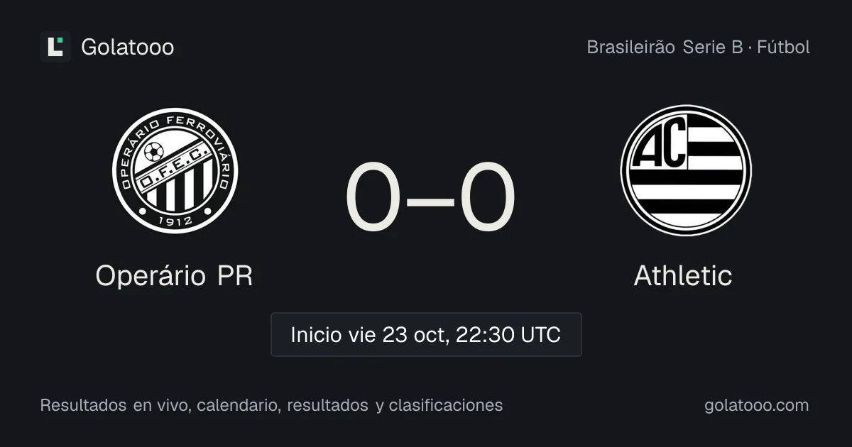 Operário PR vs Athletic: previa, forma, historial y dónde ver el partido