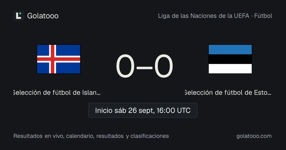 Islandia vs Estonia: previa, forma, historial y dónde ver el partido