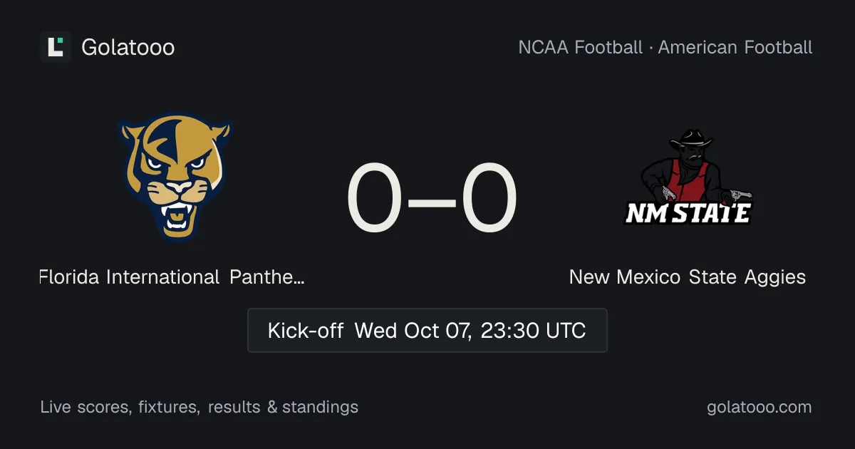 Florida International Panthers ضد New Mexico State Aggies: المعاينة والأداء الأخير والمواجهات السابقة وأين تشاهد المباراة