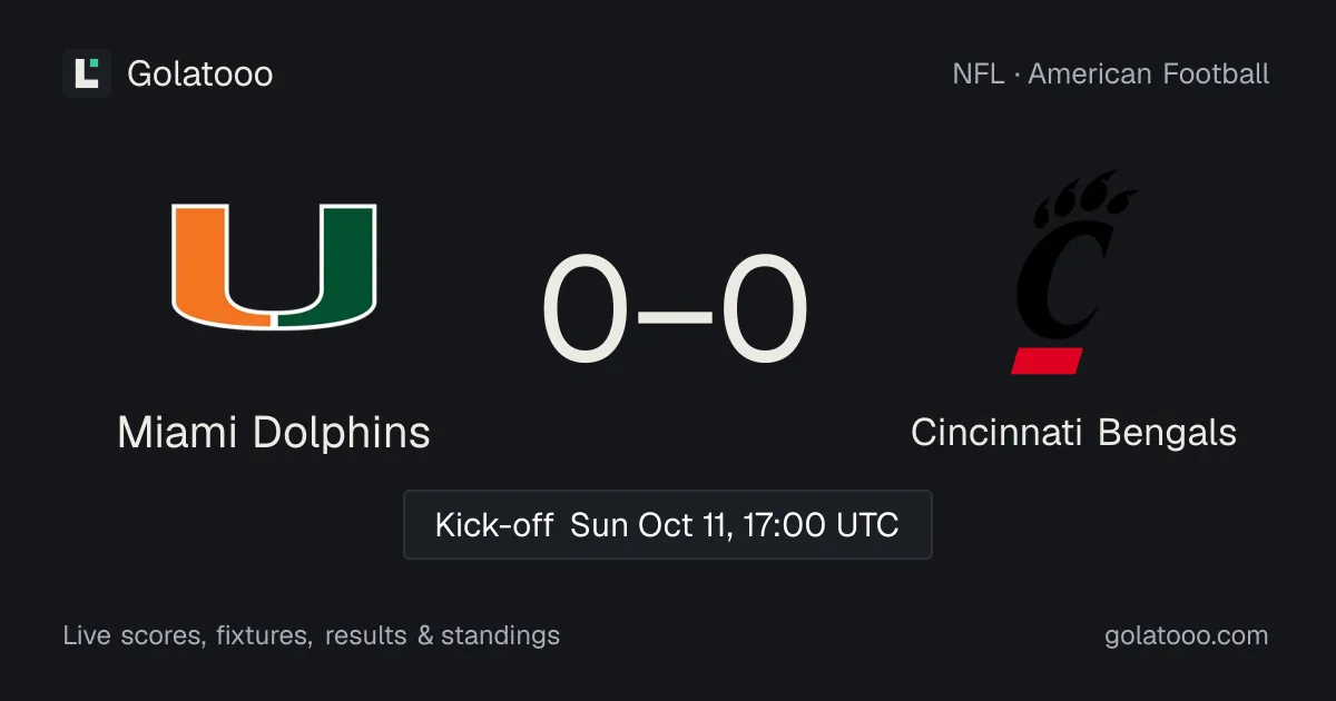 ميامي دولفينز ضد Cincinnati Bengals: المعاينة والأداء الأخير والمواجهات السابقة وأين تشاهد المباراة