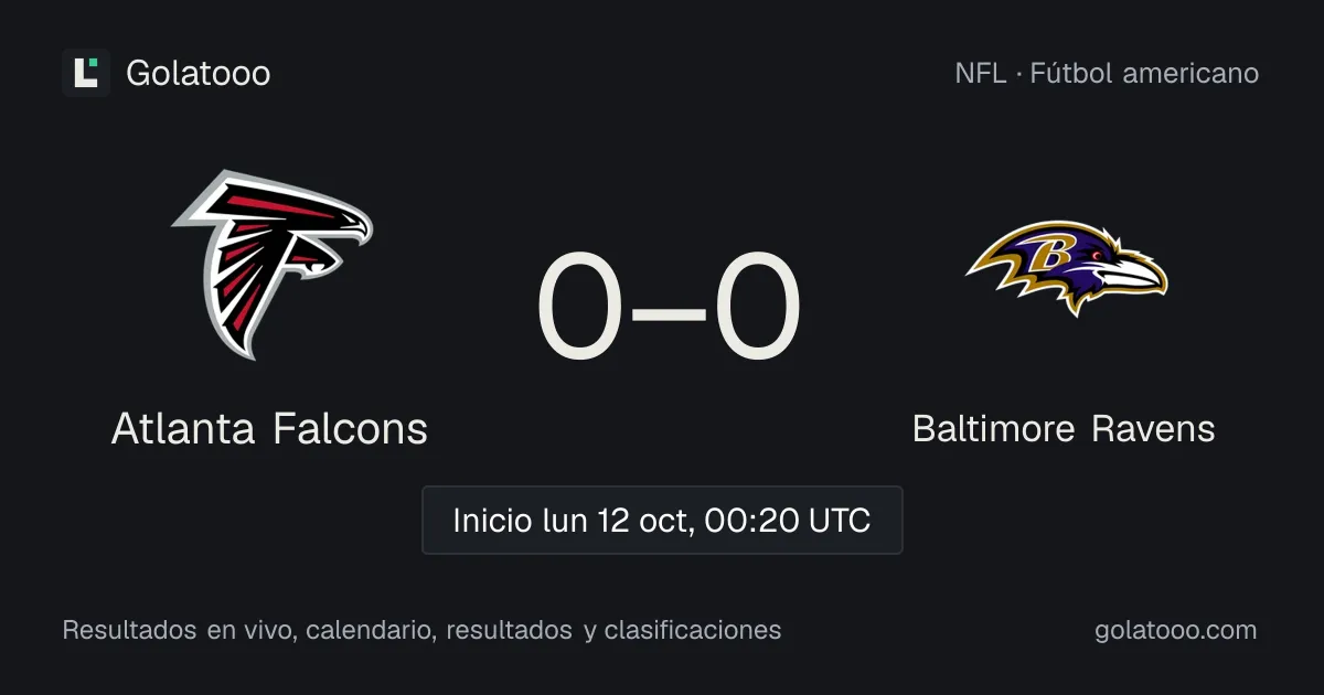 Atlanta Falcons vs Baltimore Ravens: previa, forma, historial y dónde ver el partido