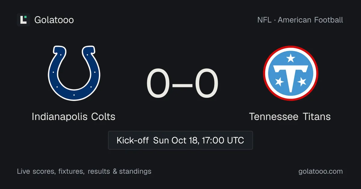 Indianapolis Colts vs Tennessee Titans: preview, form, head-to-head and how to watch