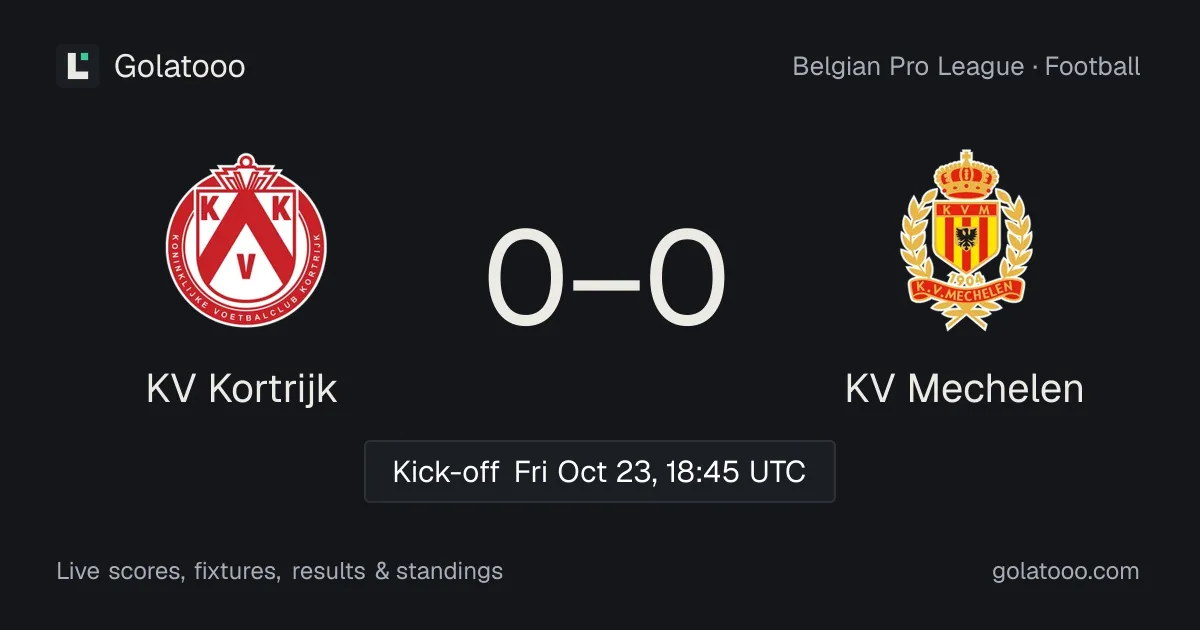 كورتريك ضد KV Mechelen: المعاينة والأداء الأخير والمواجهات السابقة وأين تشاهد المباراة