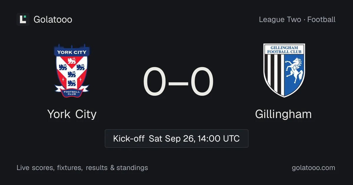 York City vs Gillingham: preview, form, head-to-head and how to watch