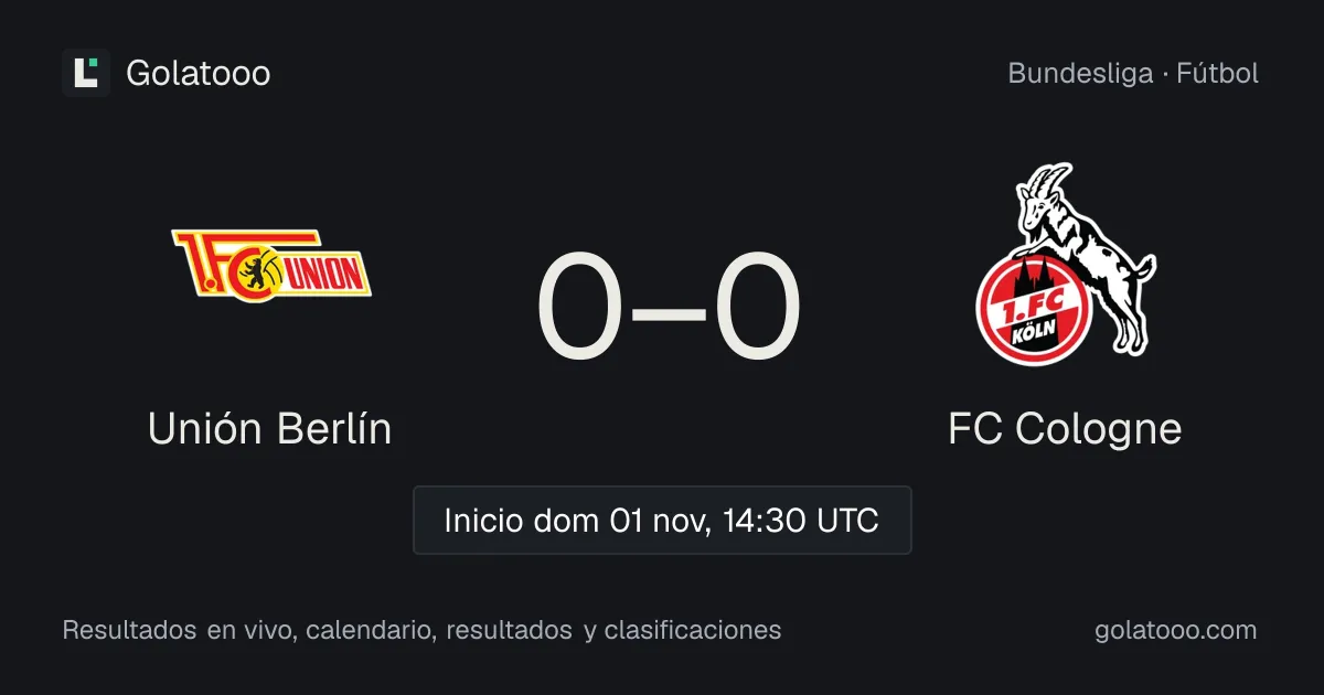 Unión Berlín vs FC Cologne: previa, forma, historial y dónde ver el partido