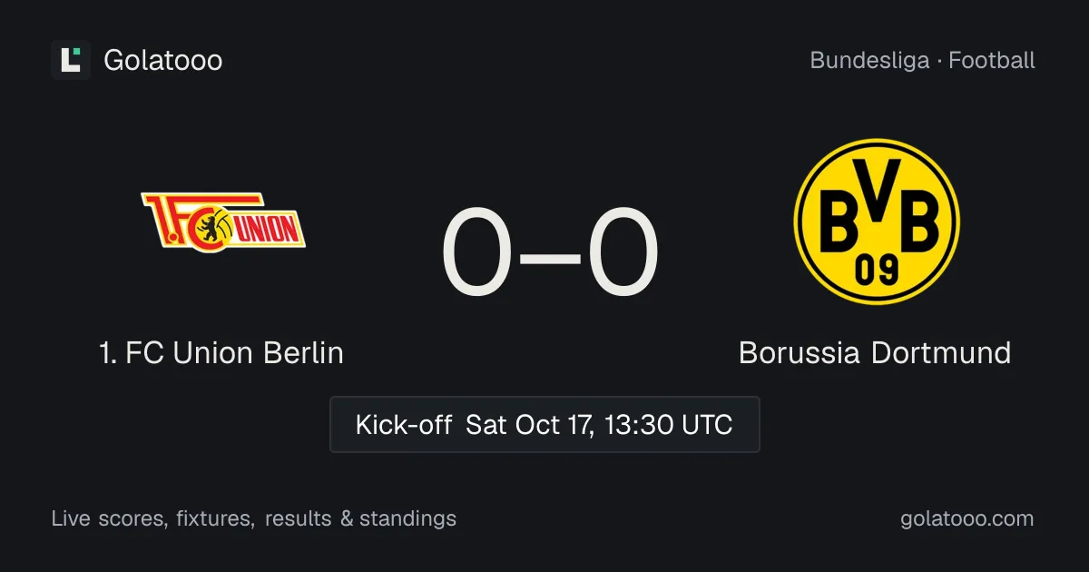 1. FC Union Berlin vs Borussia Dortmund: preview, form, head-to-head and how to watch