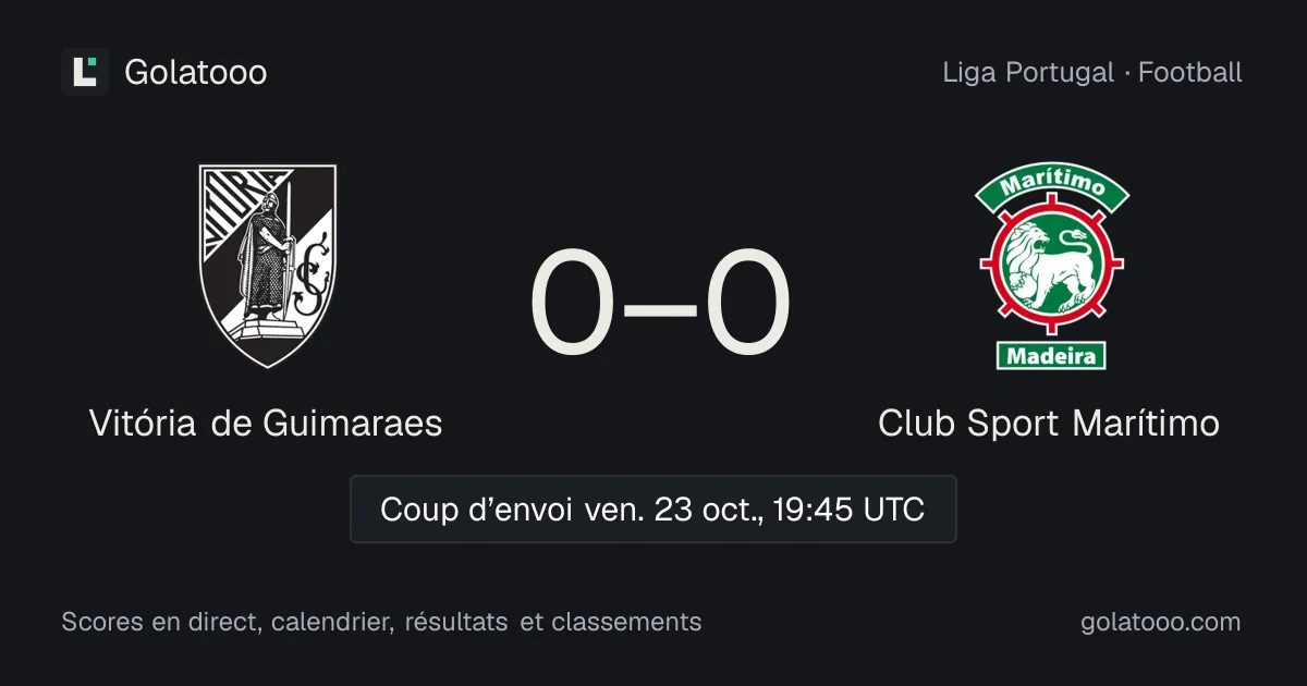 Vitória de Guimaraes - Club Sport Marítimo : avant-match, forme, historique et où regarder la rencontre