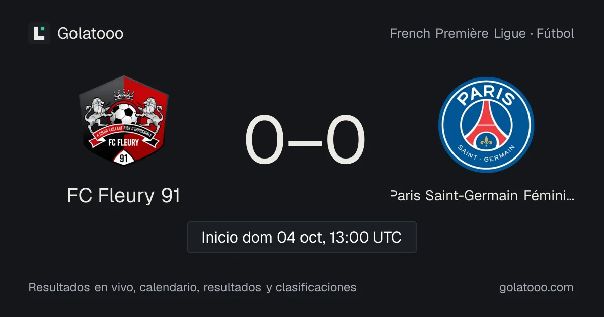 FC Fleury 91 vs Paris Saint-Germain Féminine: previa, forma, historial y dónde ver el partido