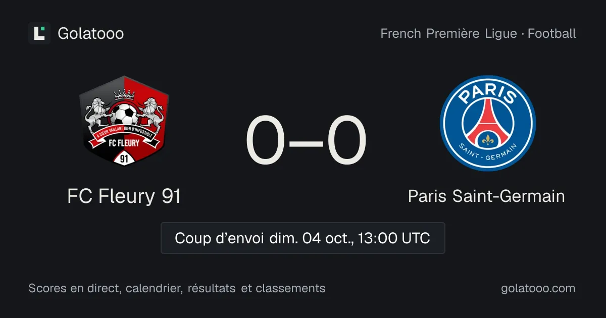 FC Fleury 91 - Paris Saint-Germain : avant-match, forme, historique et où regarder la rencontre