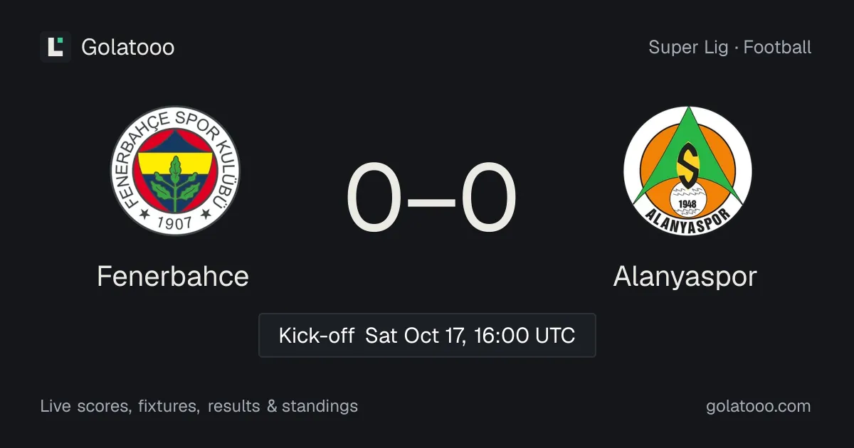 Fenerbahce ضد ألانيا سبور: المعاينة والأداء الأخير والمواجهات السابقة وأين تشاهد المباراة