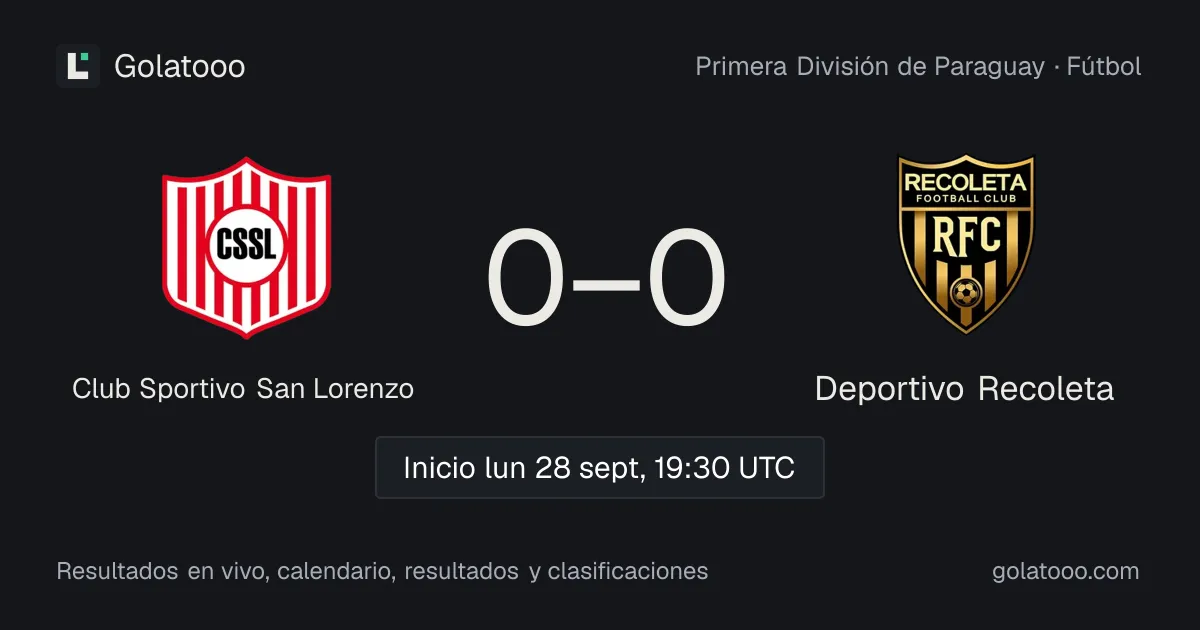 Club Sportivo San Lorenzo vs Deportivo Recoleta: previa, forma, historial y dónde ver el partido
