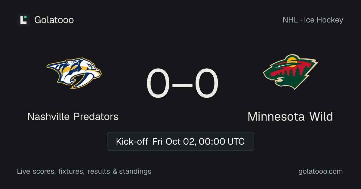 Nashville Predators vs Minnesota Wild: preview, form, head-to-head and how to watch