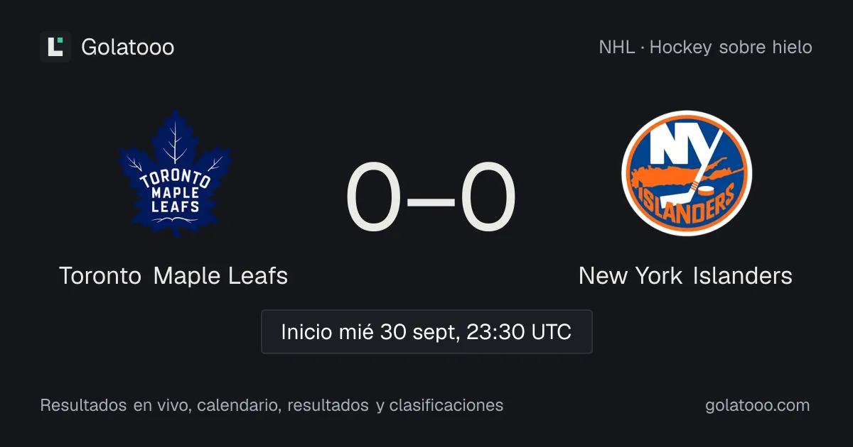 Toronto Maple Leafs vs New York Islanders: previa, forma, historial y dónde ver el partido