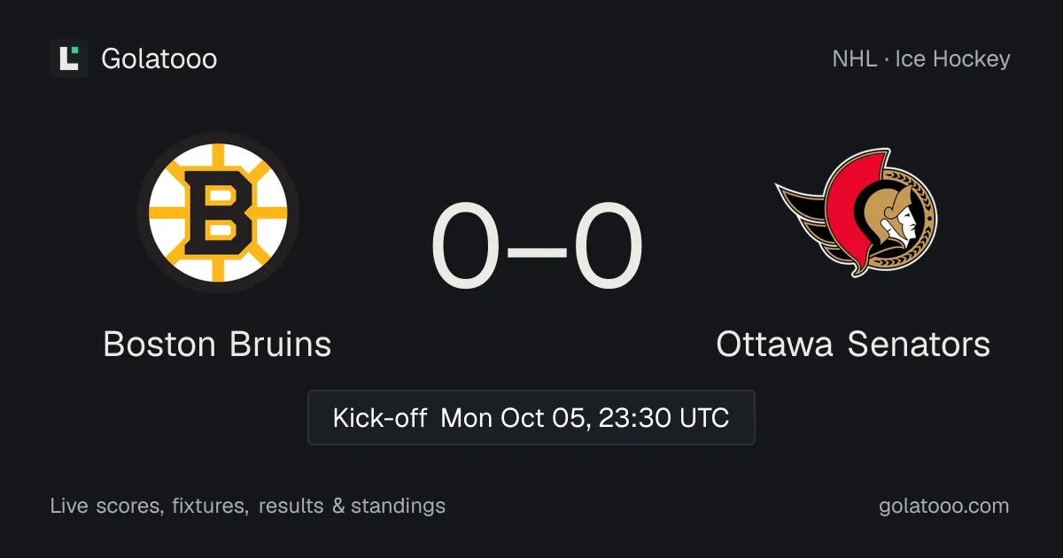 بوسطن بروينز ضد Ottawa Senators: المعاينة والأداء الأخير والمواجهات السابقة وأين تشاهد المباراة