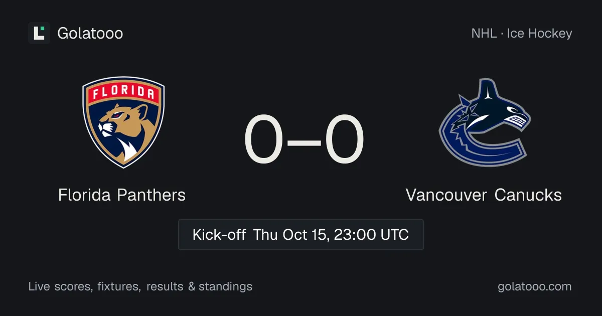NHL preview: Florida Panthers host Vancouver Canucks at Amerant Bank Arena