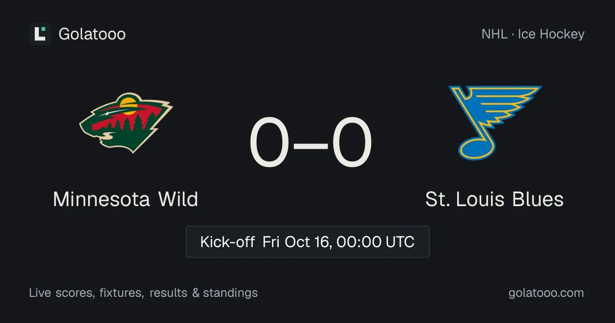 Minnesota Wild vs St. Louis Blues: preview, form, head-to-head and how to watch
