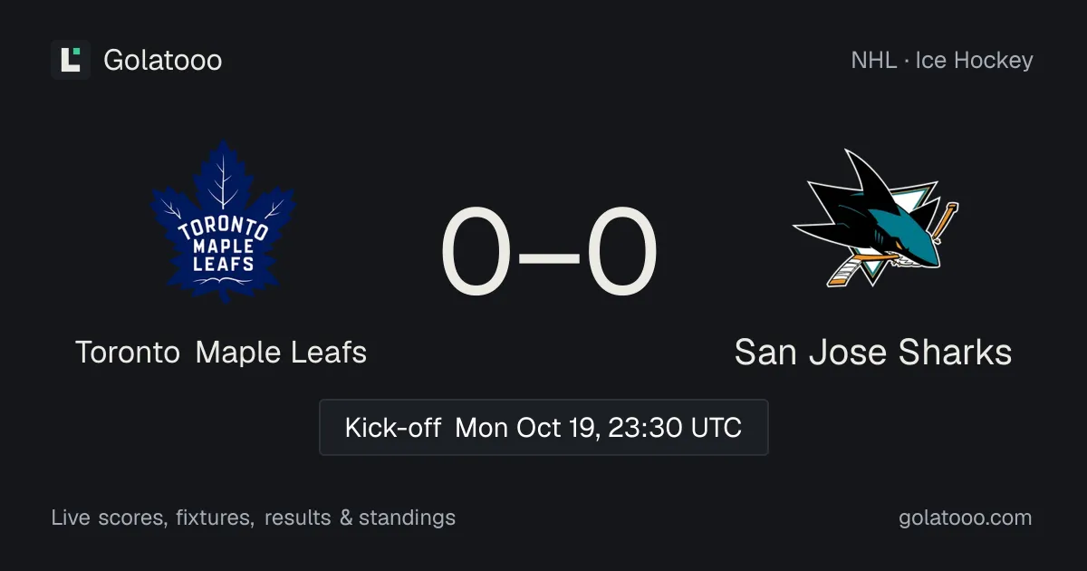 Toronto Maple Leafs vs San Jose Sharks: preview, form, head-to-head and how to watch