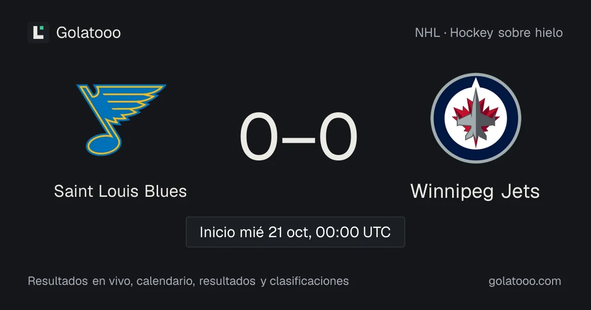 Saint Louis Blues buscan revancha ante Winnipeg Jets en la NHL