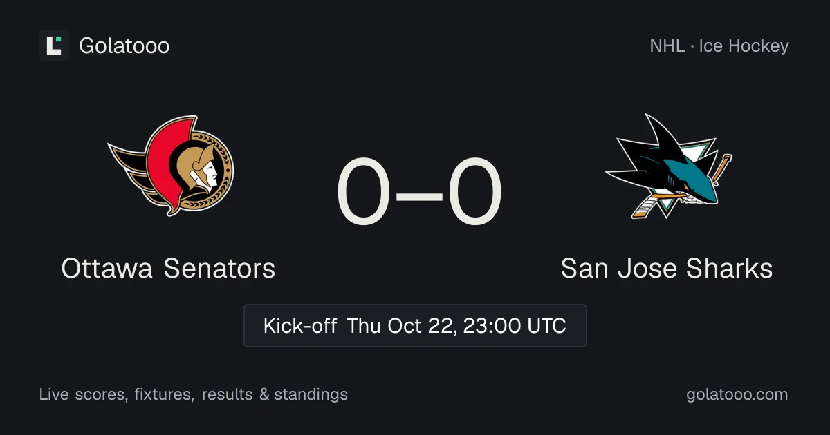 Ottawa Senators vs San Jose Sharks: preview, form, head-to-head and how to watch
