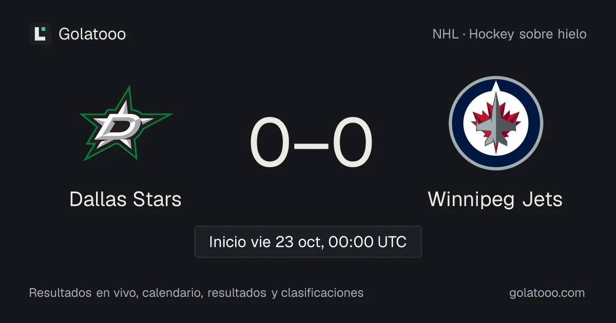 Dallas Stars vs Winnipeg Jets: previa, forma, historial y dónde ver el partido