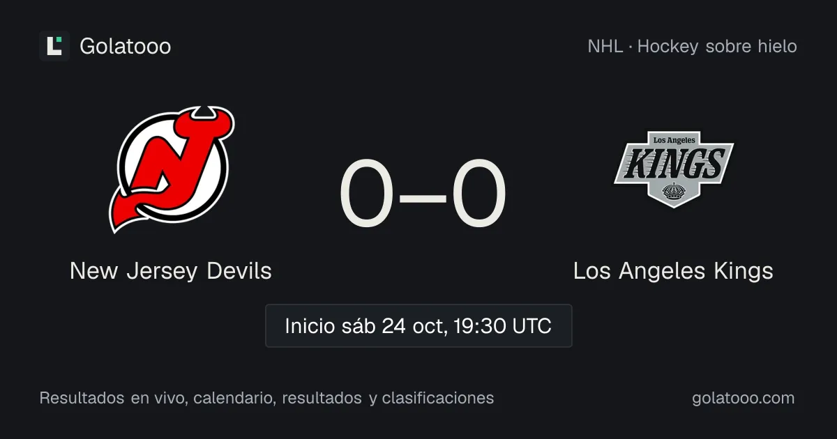 New Jersey Devils vs Los Angeles Kings: previa, forma, historial y dónde ver el partido