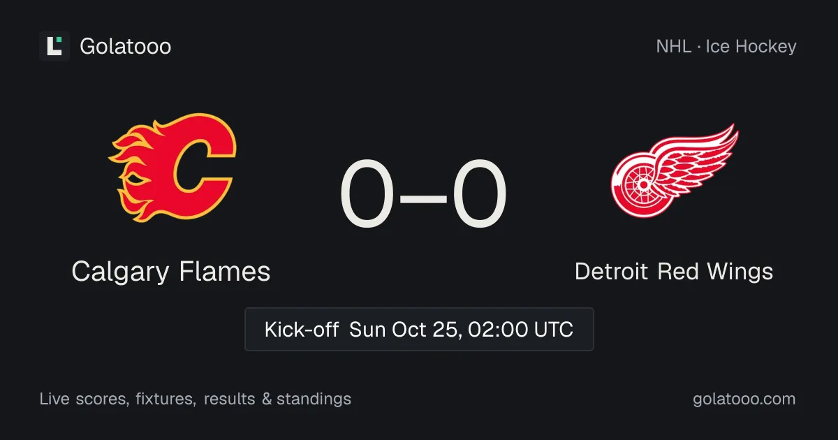 Calgary Flames ضد ديترويت رد وينجز: المعاينة والأداء الأخير والمواجهات السابقة وأين تشاهد المباراة