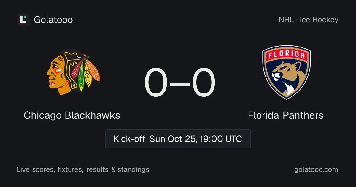 Chicago Blackhawks vs Florida Panthers: preview, form, head-to-head and how to watch