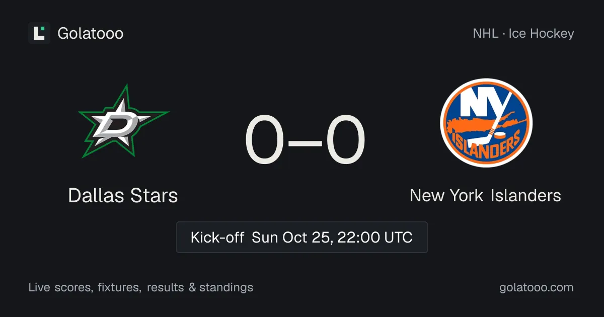 Dallas Stars vs New York Islanders: preview, form, head-to-head and how to watch