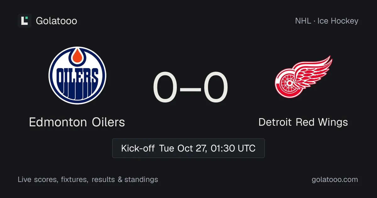 Edmonton Oilers ضد ديترويت رد وينجز: المعاينة والأداء الأخير والمواجهات السابقة وأين تشاهد المباراة