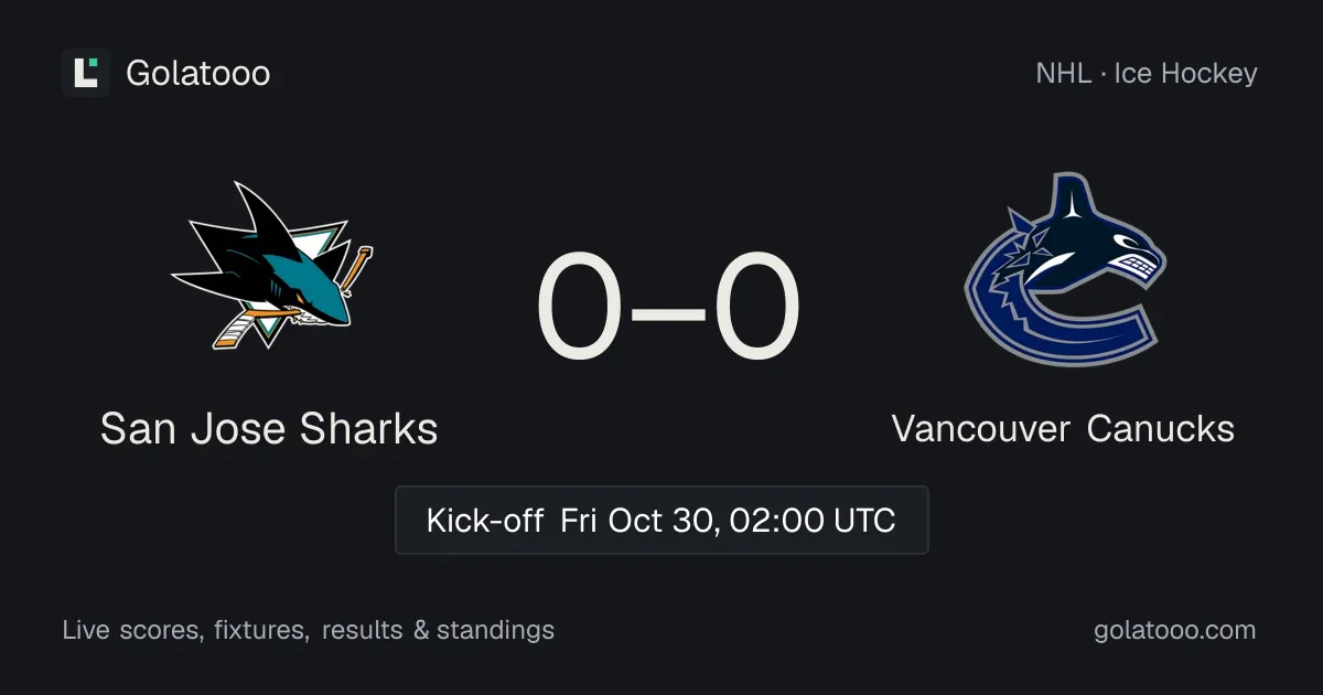 San Jose Sharks vs Vancouver Canucks: preview, form, head-to-head and how to watch
