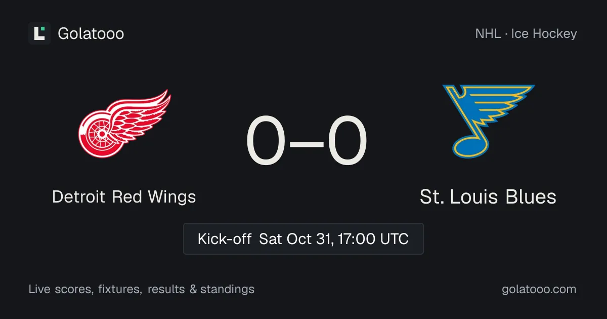 Detroit Red Wings vs St. Louis Blues: preview, form, head-to-head and how to watch