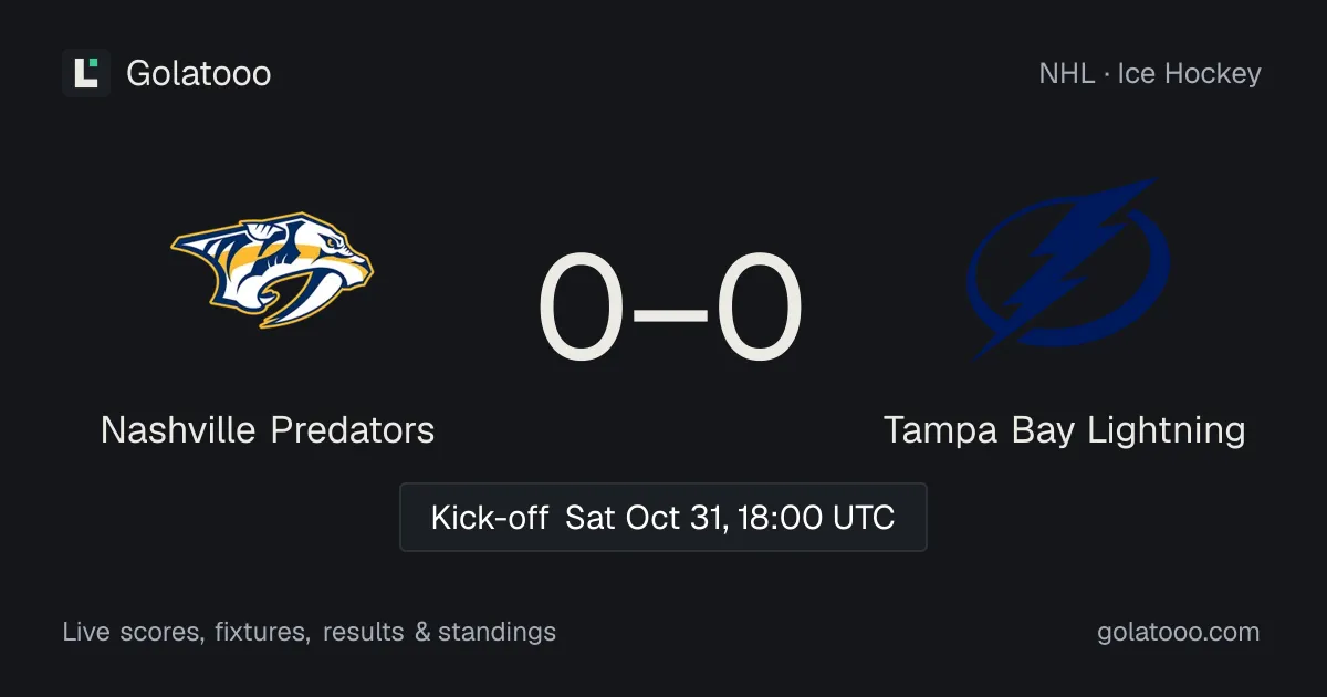 Nashville Predators vs Tampa Bay Lightning: preview, form, head-to-head and how to watch