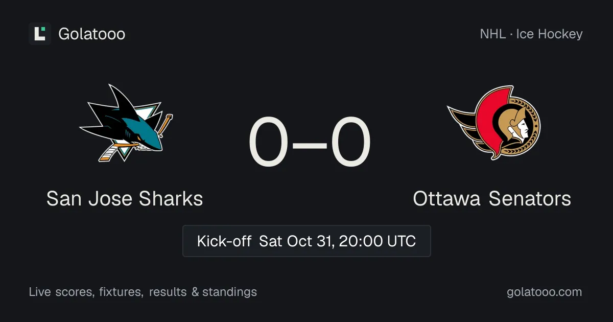 سان خوسيه شاركس ضد Ottawa Senators: المعاينة والأداء الأخير والمواجهات السابقة وأين تشاهد المباراة
