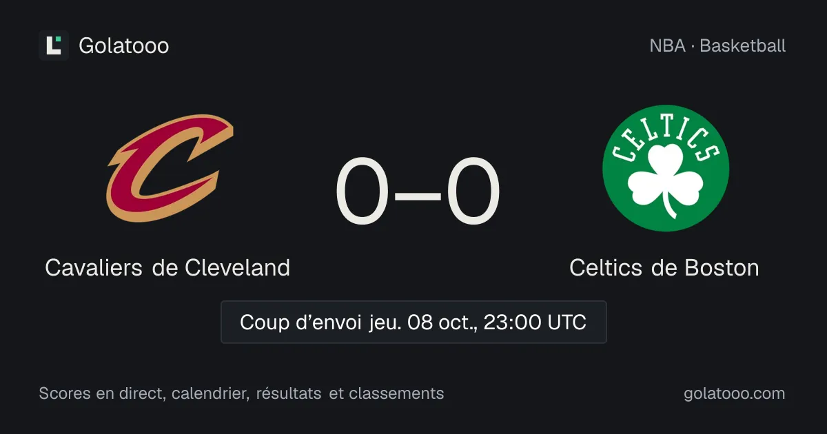 Cavaliers de Cleveland - Celtics de Boston : avant-match, forme, historique et où regarder la rencontre