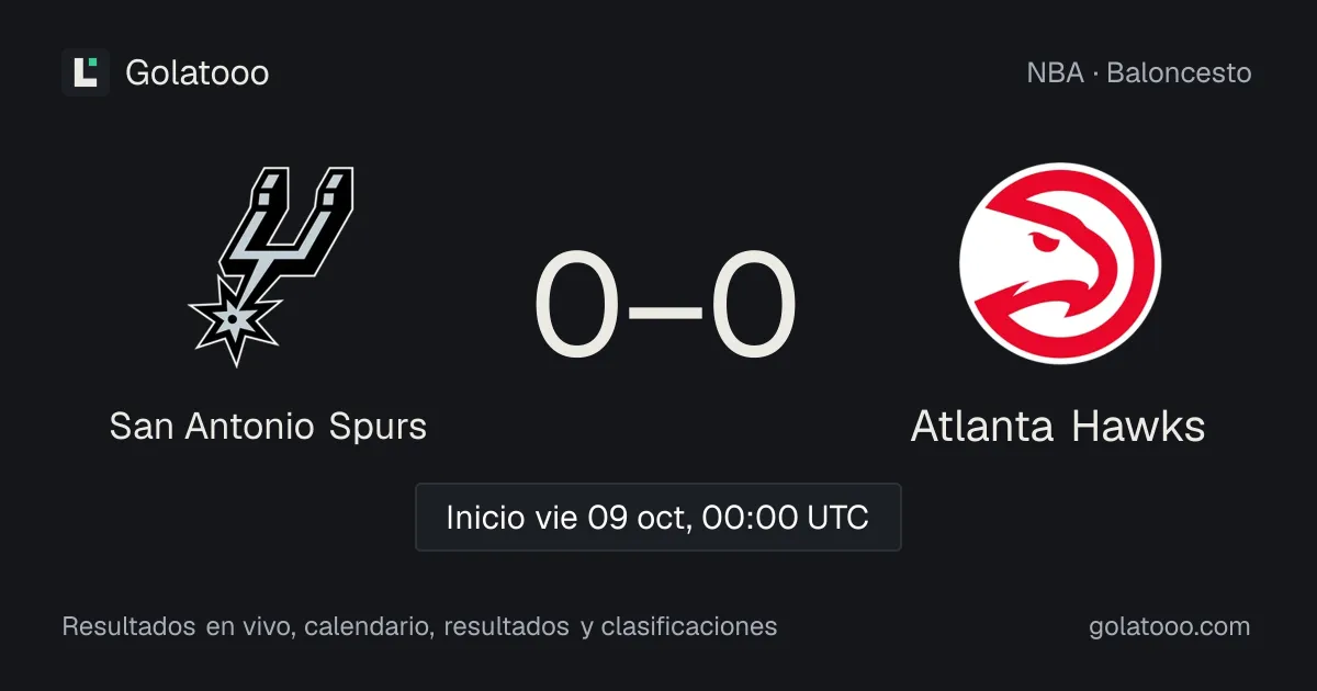 San Antonio Spurs vs Atlanta Hawks: previa, forma, historial y dónde ver el partido