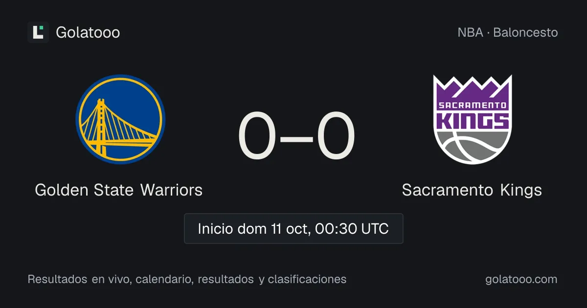 Golden State Warriors vs Sacramento Kings: previa, forma, historial y dónde ver el partido