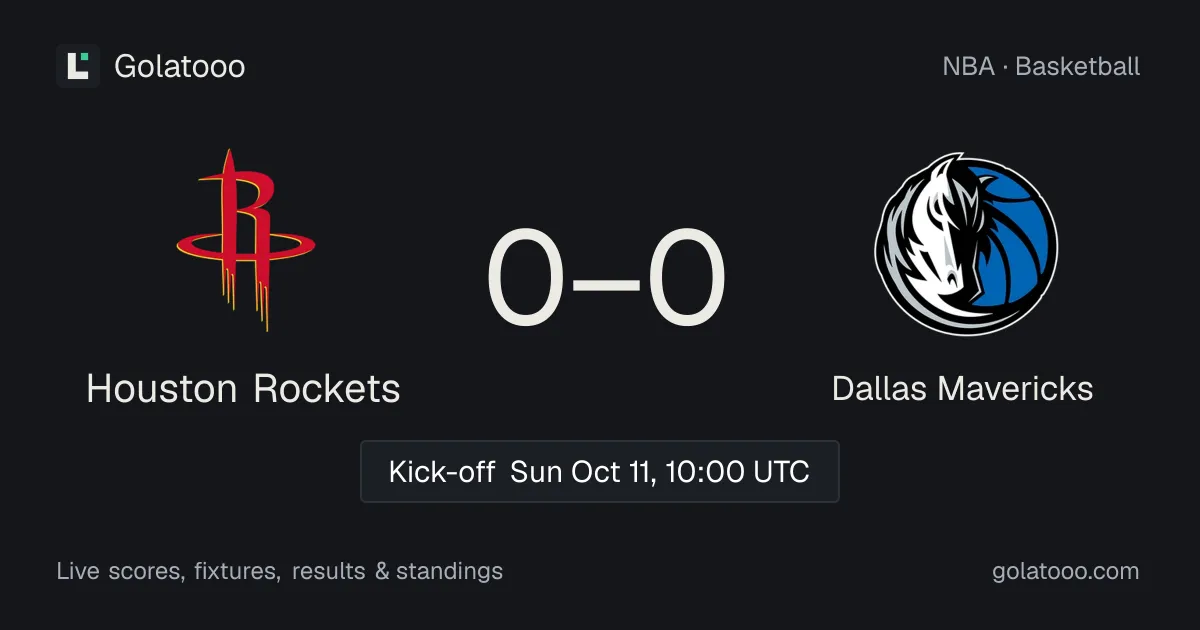 Houston Rockets vs Dallas Mavericks: preview, form, head-to-head and how to watch