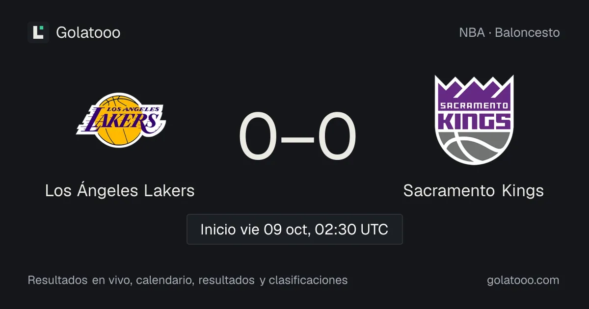 Los Ángeles Lakers vs Sacramento Kings: previa, forma, historial y dónde ver el partido