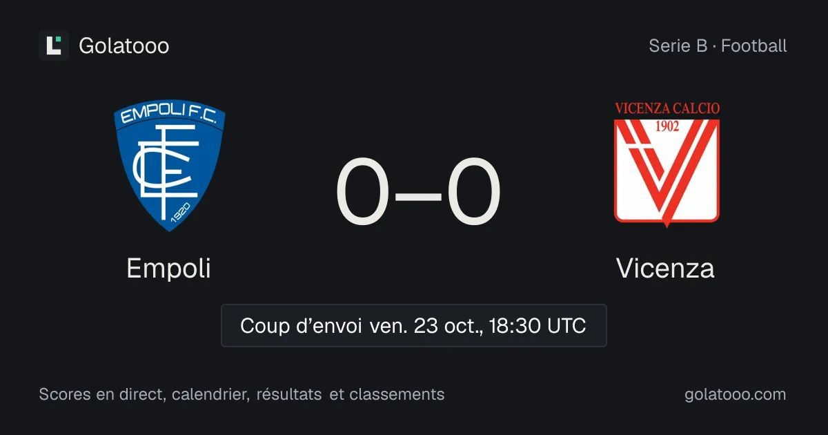 Empoli - Vicenza : avant-match, forme, historique et où regarder la rencontre